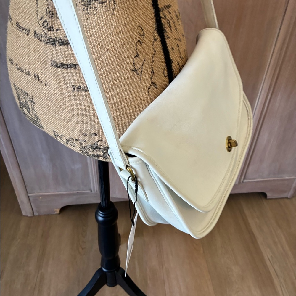 Vintage Coach City Bag 9790 Ivory Bone - Picture 13 of 16